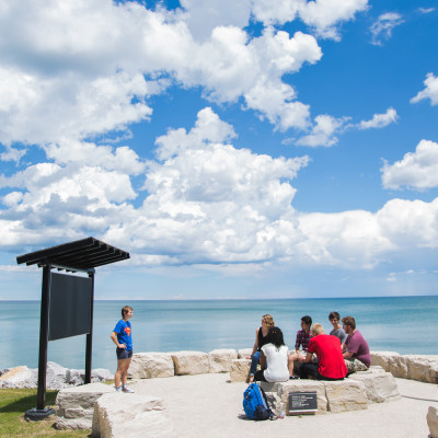 Lake Michigan in the summer