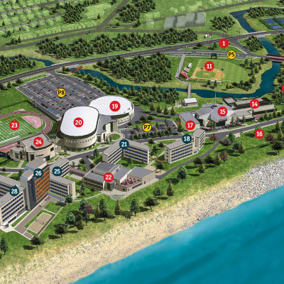 Carthage College Campus Map