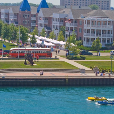 Kenosha, Wisconsin, features a beautiful lakefront with a harbor, farrmer's markets, charming streetcars, and delicious finds at cafes an...