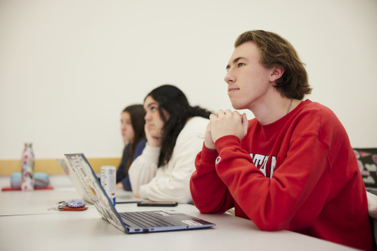 Students listening to a lecture