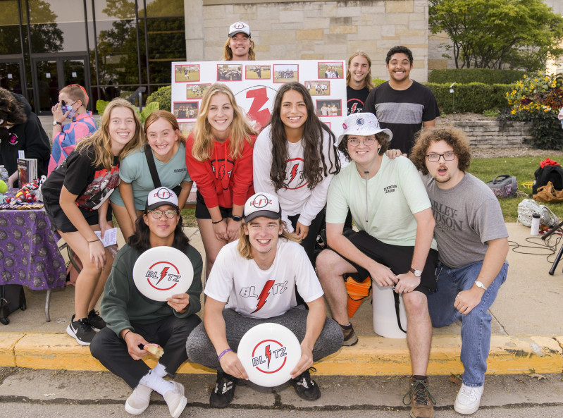 Member of Blitz at the Involvement Fair