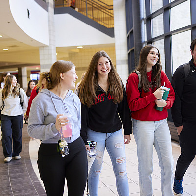 Carthage students walking the the TARC.