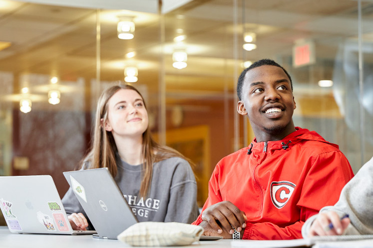 Working together to solve problems is a common practice in Carthage classrooms, where professors encourage all students to speak up and s...