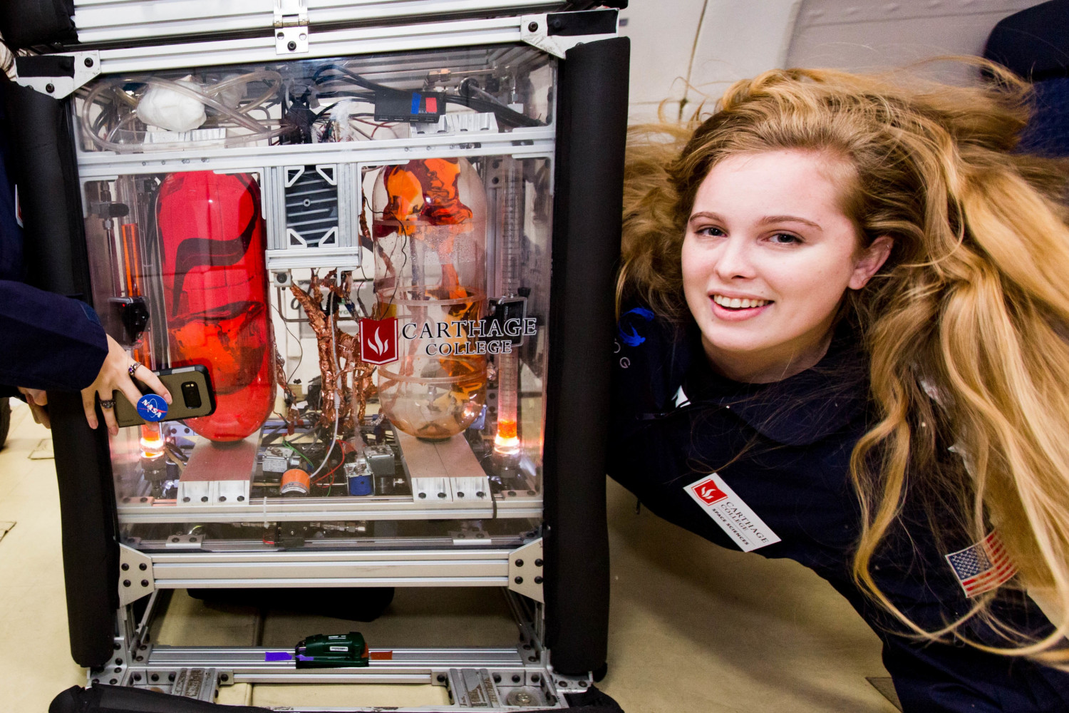 Carthage space science students have interned at the NASA Kennedy Space Center and at the NASA Academy at NASA Langley Research Center.
