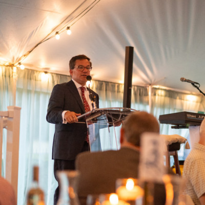 President Swallow at the President's Dinner.