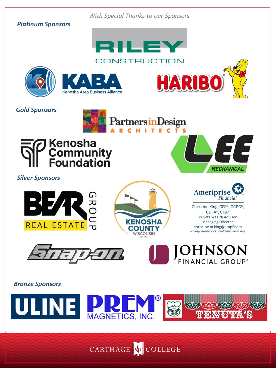 Logos of Business Coalition Sponsors
