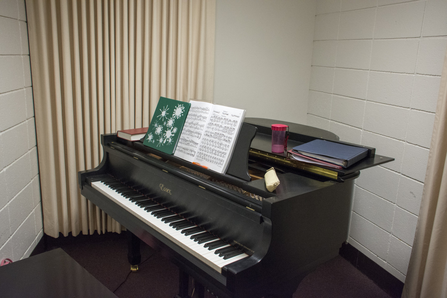 One of the Practice Rooms in the H. F. Johnson Center for the Arts.