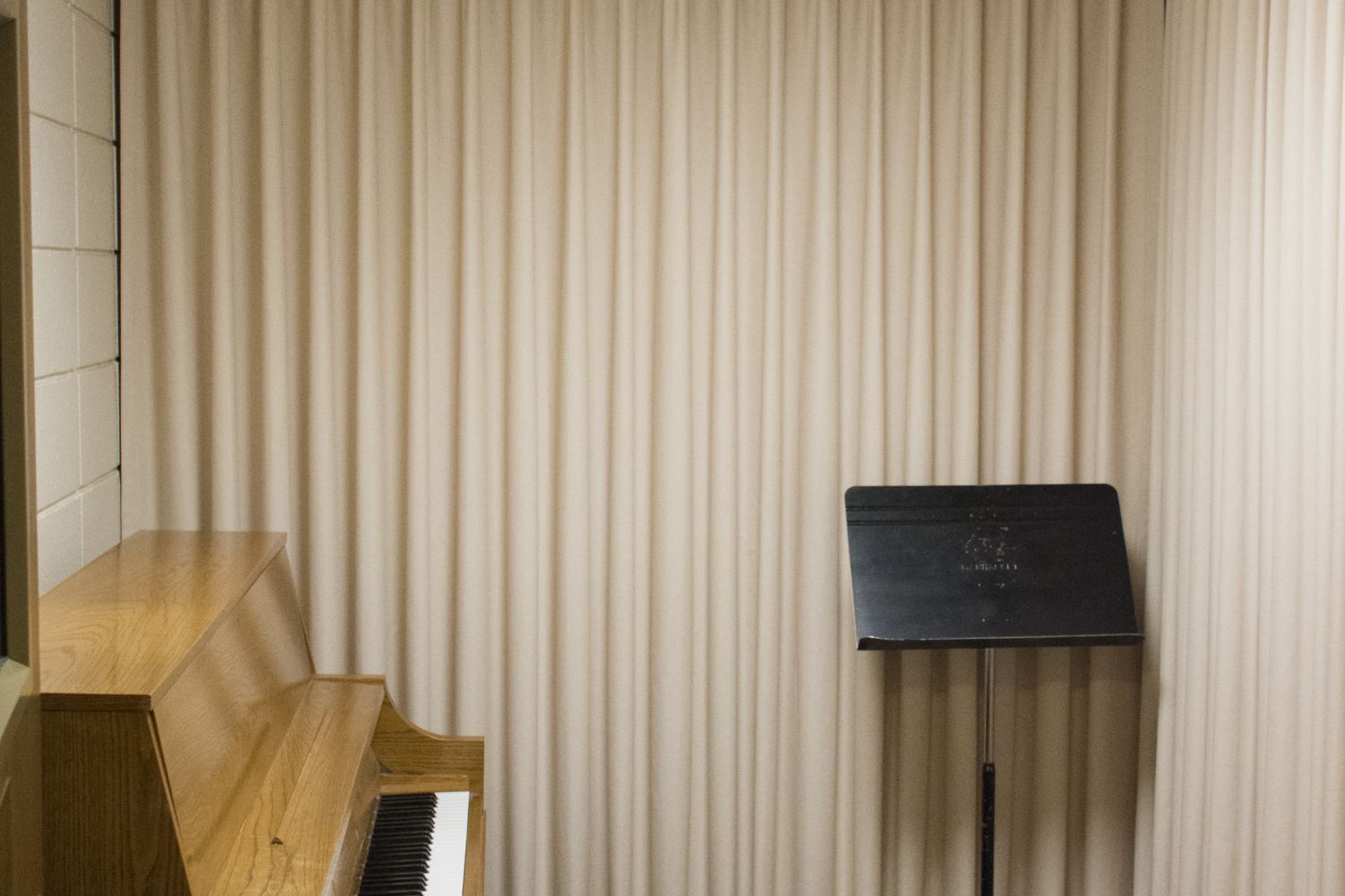 One of the Practice Rooms in the H. F. Johnson Center for the Arts.