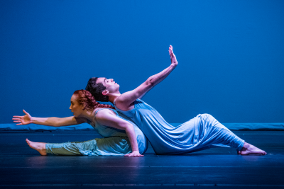 Christine Barreca and Geovanni Virella-Torres in a Carthage Dance Show.