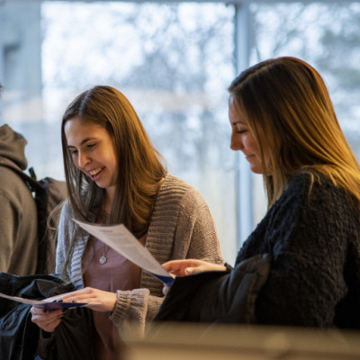 Students attend the 2019 Pre-Health Fair.