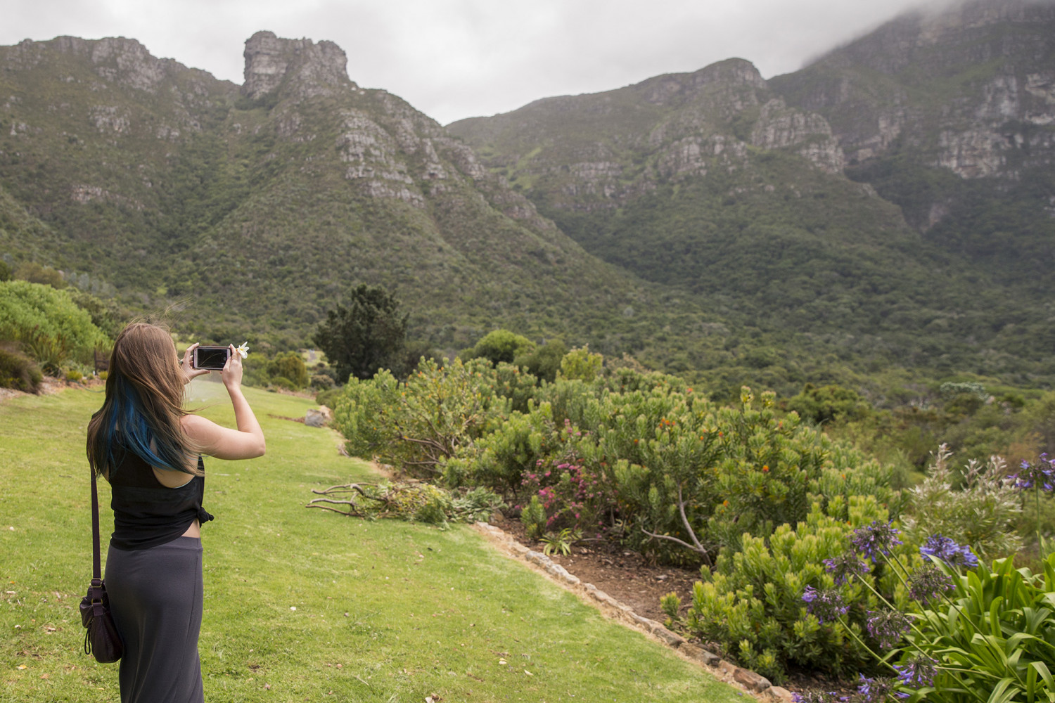A student on a J-Term study tour to Africa.